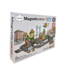 Mamido Mamido Magnetická stavebnica mesto 50 dielov, 5x služobné vozidlá MT1447