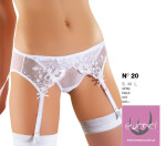 Dámsky podväzkový Podväzkový pás N020 - EWANA bílá L