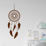Veselá Stena Samolepka Lapač snov ornament Farba: fialová, Veľkosť: 80 x 31 cm
