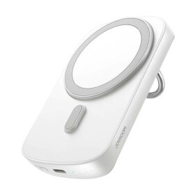 Joyroom JR-W030 biela / Power Banka s držiakom / bezdrôtová / 6000mAh / 2xUSB-A / USB-C / 20W (JR-W030 White)