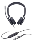 Yealink UH44 Dual UC čierna / Stereo náhlavná súprava / mikrofón / USB-C USB-A / kábel 2,15 m (1308187)