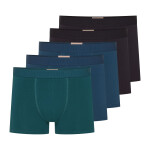 Pánske boxerky 5 Pack 42705 Solid - HENDERSON vícebarevná M
