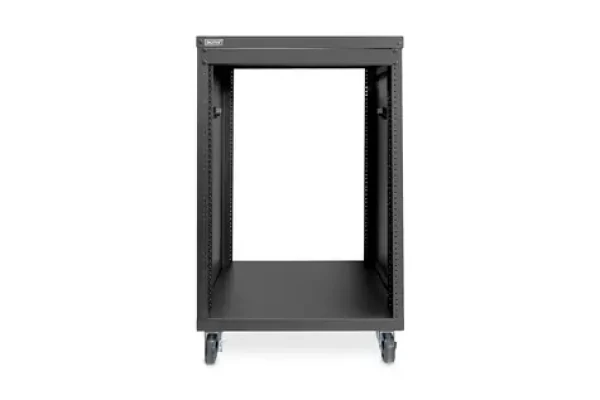 Digitus Universal čierny / Rozvádzač / 19" / 16U / nosnosť 136 kg / s kolieskami (DN-48001)