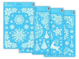 Rappa Okenné fólie vianoce gliter VA003 20x30cm