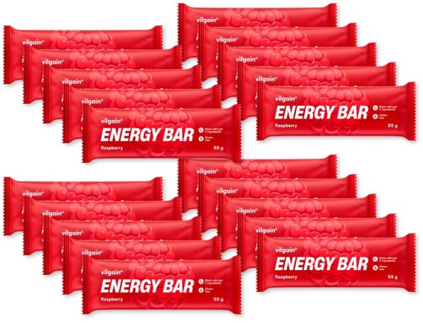 Vilgain Energy Bar – 20× malina 55 g