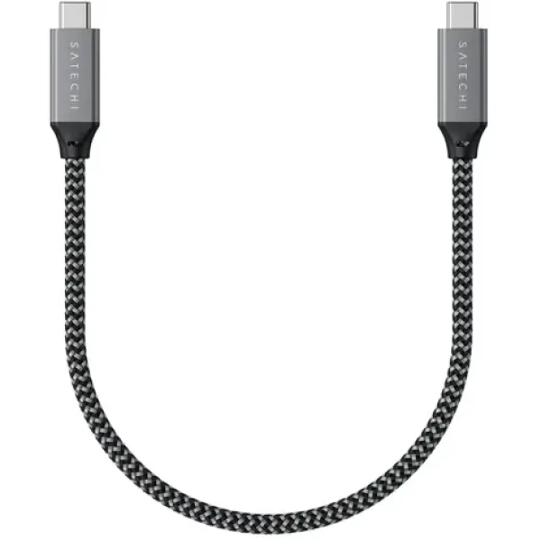 Satechi kábel USB-C 0.25m šedá / 100W (ST-U4C25M)