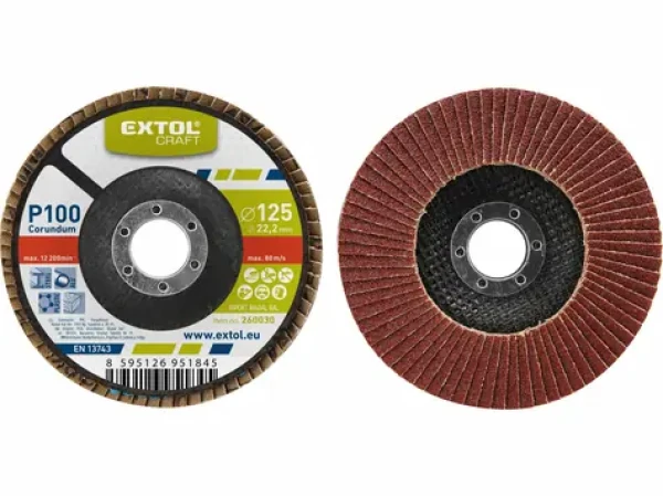 Extol-CRAFT Kotúč lamelový šikmý korundový P36 150 mm (EX260043)