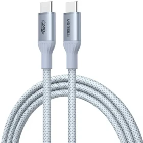 Ugreen L534 strieborná / Kábel USB-C / PD 240W / 480 Mbps / 1m (75731)