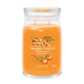 Yankee Candle Signature Fresh Farm Peach veľký pohár 567g / doba horenia až: 90h (5038581128719)