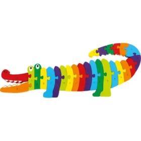 Small Foot Vkladacie puzzle krokodíl ABC