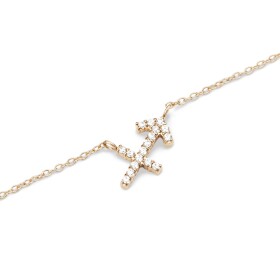 Daniel Wellington Štýlový pozlátený náhrdelník znamenia Strelec Crystal Zodiac DW00400927