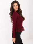 Dámsky sveter PM SW YIS1027.85 Burgundy - FPrice one size bordó
