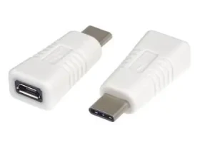 PremiumCord Adaptér USB-C - Micro USB 2.0 biela / Redukcia / OTG (8592220019433)