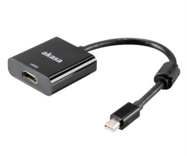 AKASA adaptér miniDP na HDMI / aktívny / 20 cm (AK-CBDP09-20BK)