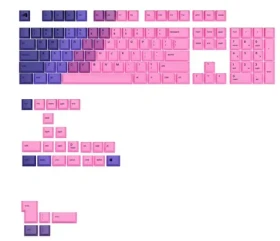 Glorious vymeniteľné klávesy GPBT Gradient (ANSI US) - Nebula / PBT / 131 ks / ANSI US layout / Cherry MX(+) (GLO-KB-ACC-KC-GPBT-GR-NEB-US)