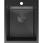 MEXEN - Solix oceľový drez 1-bowl 400 x 500 mm, čierna 6406401000-70