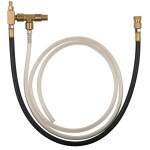 KS Tools 150.2362 Hadica na pripojenie manometra s 1/4" hadicovou prípojkou s ventilom pre systémy Bosch CSI a GM TBI; 150.2362