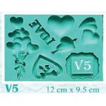 Silikónová forma srdca - Galias Moulds - Galias Moulds