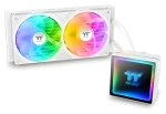 Thermaltake TH240 V3 ARGB Sync Snow Edition biela / AIO vodný chladič CPU / 2x 120 mm / 2500 RPM / 37,8 dB / 85,29 CFM (CL-W467-PL12SW-A)