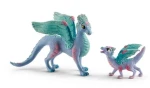 Schleich Bayala 70592 Kvetový dráčik - matka a mláďa