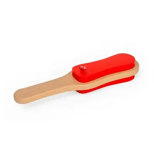Bigjigs Toys Drevené kastanety s rukoväťou