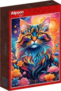 ALIPSON Puzzle Farebná mačka