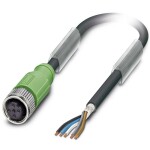 Sensor/Actuator cable SAC-5P- 1,5-PUR/M12FS SH 1682935 Phoenix Contact; 1682935