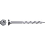 Fischer 551116 skrutky do drevotriesky 4 mm 60 mm vnútorná korunka šesťhranná, vnútorná hviezdica, TX, Torx, T profil ocel glavanizované zinkom 200 ks; 551116