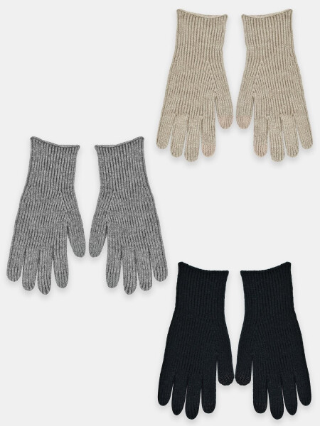 Noviti RZ088 Dámske pruhované rukavice MIX 21 cm