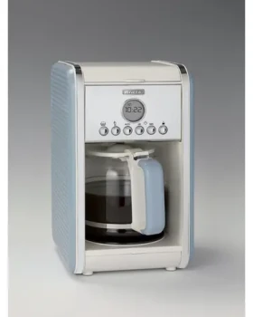 Ariete 1342BL Vintage svetlo modrá / Kávovar na prekvapkávanú kávu / 960 W / až 12 šálok / LCD displej / 24h časovač (00M134205AR0)