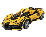 Mamido Stavebnica športové auto 422 dielikov žlté