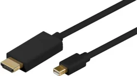 MicroConnect kábel Mini DisplayPort 1.2 (M) - HDMI (M) 1m čierna (MDPHDMI1B)