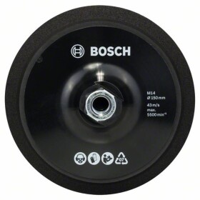 Bosch Accessories 2608612027 Oporná podložka M 14, priemer 150 mm, so systémom suchého zipsu Priemer 150 mm; 2608612027