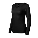 Dámske tričko dlhým rukávom Premium Merino Rise MLI-16001 Black Malfini černá