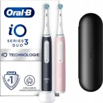 Oral-B iO Series 3N Duo Matt Black/Blush Pink / Elektrická zubná kefka / magnetická iO / 3 režimy / senzor tlaku (8006540731857)