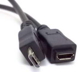 PremiumCord Kábel predlžovací micro USB 2.0 male-female 2m čierna (ku2me2f)