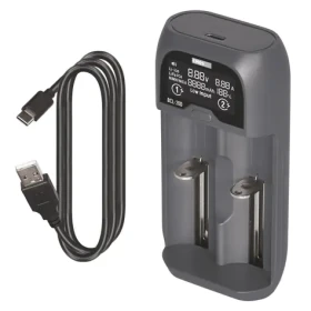 Emos BCL-20D / Nabíjačka batérií / Li- ION, LiFePO4, NiMH, NiCd / USB / 2 kanály (1603026000)
