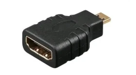 MicroConnect Adaptér microHDMI (M) - HDMI (F) čierna / Plug Play (HDM19F19MM)