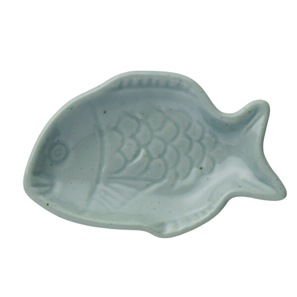 Ib Laursen Kameninový tanierik Fish modrá