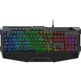Sharkoon SKILLER SGK4 čierna / herná klávesnica / drôtová / RGB / Rubberdome spínač / IT (4044951026265)