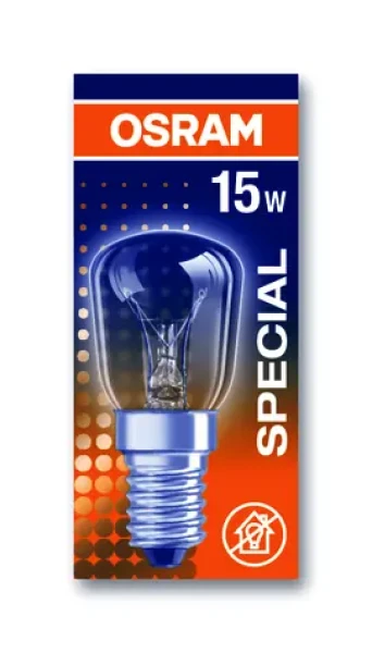 OSRAM vláknová žiarovka do chladničky 15W E14 / 90lm / 2700K / 1000h / 230V / noDIM / E / Sklo číre (4050300310282)