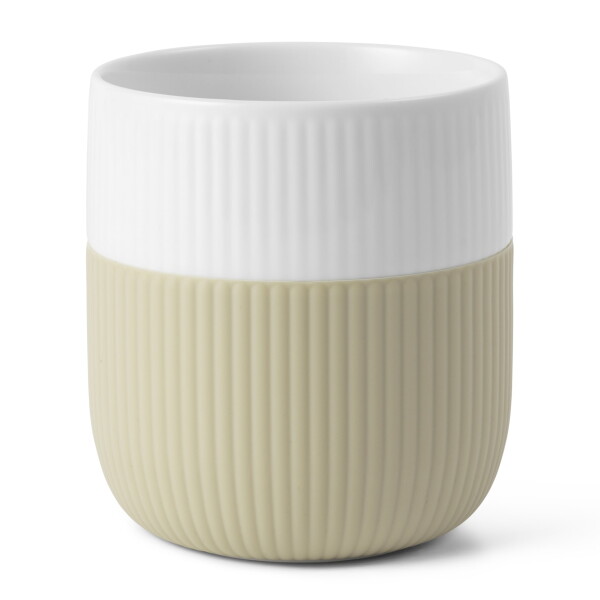 Royal Copenhagen Porcelánový hrnček Fluted Contrast Sand 350 ml