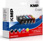 KMP Patrone Canon CLI-551(BK/C/M/Y) XL comp.Multipack C100V - 1519,0050