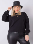 Černá obyčejná oversize mikina 2XL