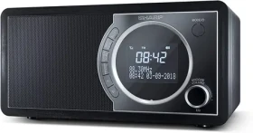 Sharp DR-450 čierna / Prenosné rádio / 6W / DAB+/FM / Bluetooth 4.2 / LCD displej (DR-450(BK))