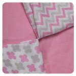 XKKO Bambusové obrúsky 30x30 Scandinavian Baby Pink MIX (9ks)