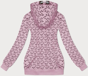 Ružová mikina s kapucňou a lastovičkami (2309) odstíny růžové XL (42)