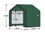 Plachtový prístrešok – ShelterLogic 1,8 × 1,8 m zelený