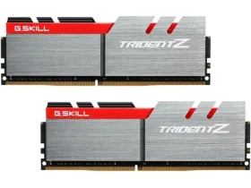 G.Skill Trident Z 32GB (2x16GB) 3200MHz strieborno-červená / DDR4 / CL16-18-18-38 / 1.35V / XMP 2.0 (F4-3200C16D-32GTZ)