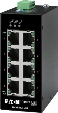 Eaton EATON TRIPPLITE 8-Port Unmanaged Industrial Gigabit Ethernet Switch - 10/100/1000mbps DIN Mount